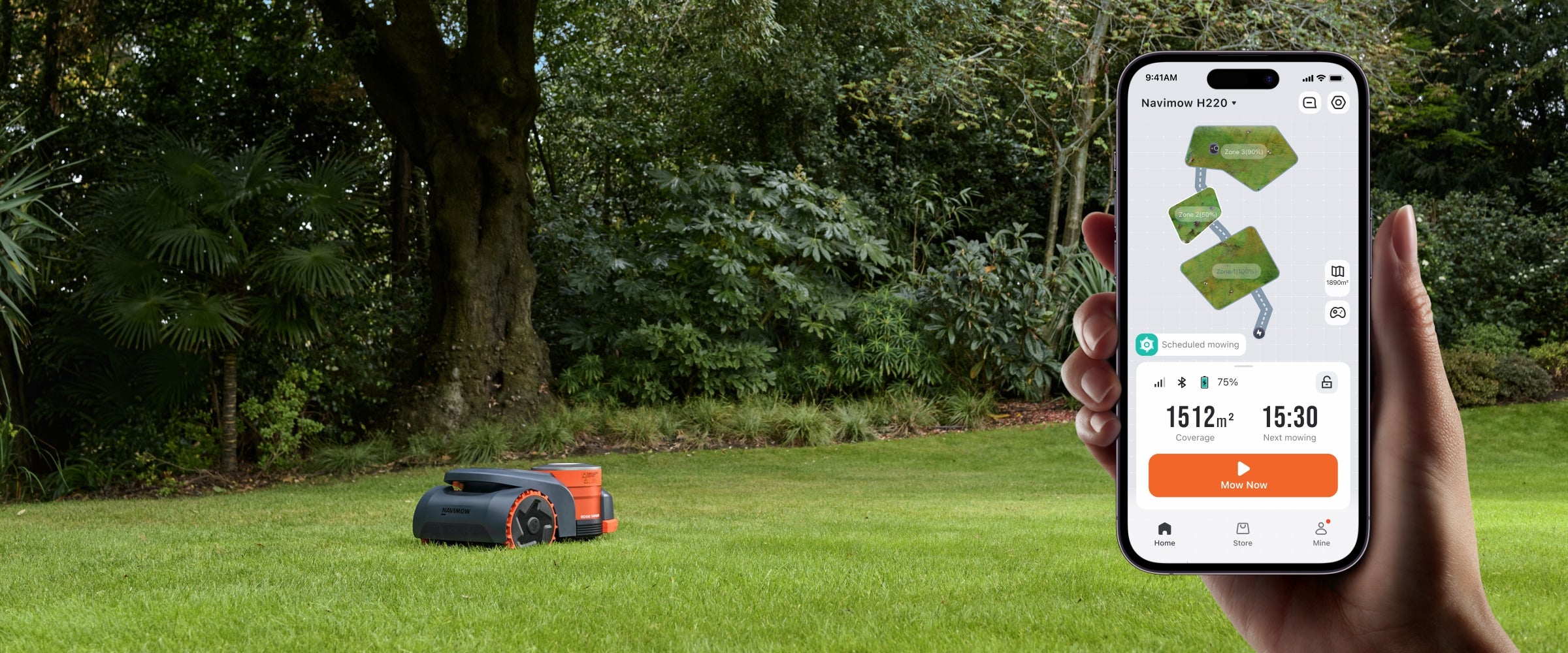 <p>Manage schedules, zones, and height settings anytime, anywhere.</p>