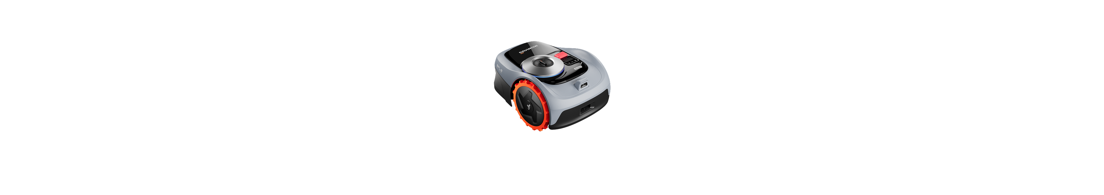 Navimow i110E robot lawn mower is on a white background.